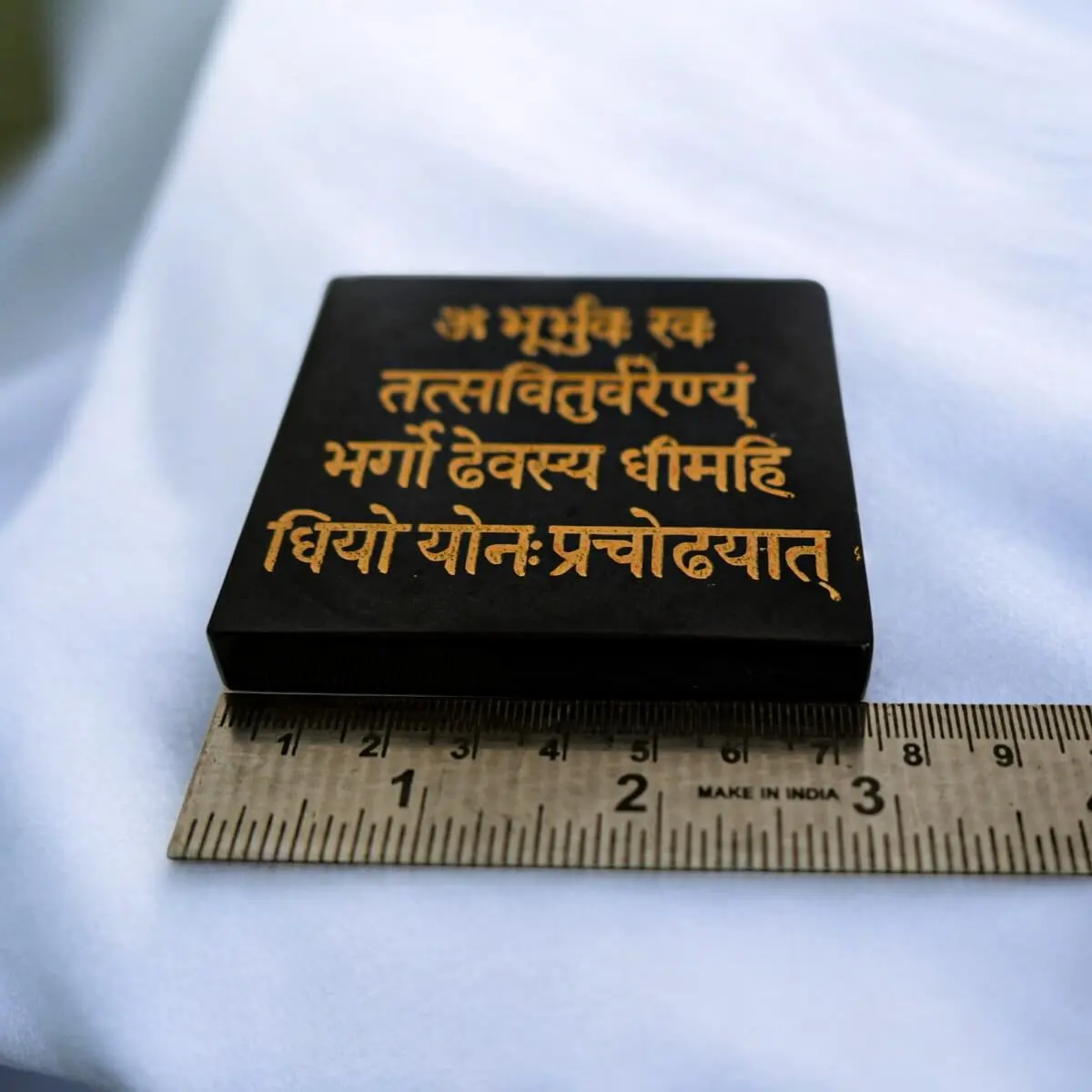 Gayatri Mantra Black Tourmaline Plate AAA Quality - Image 2