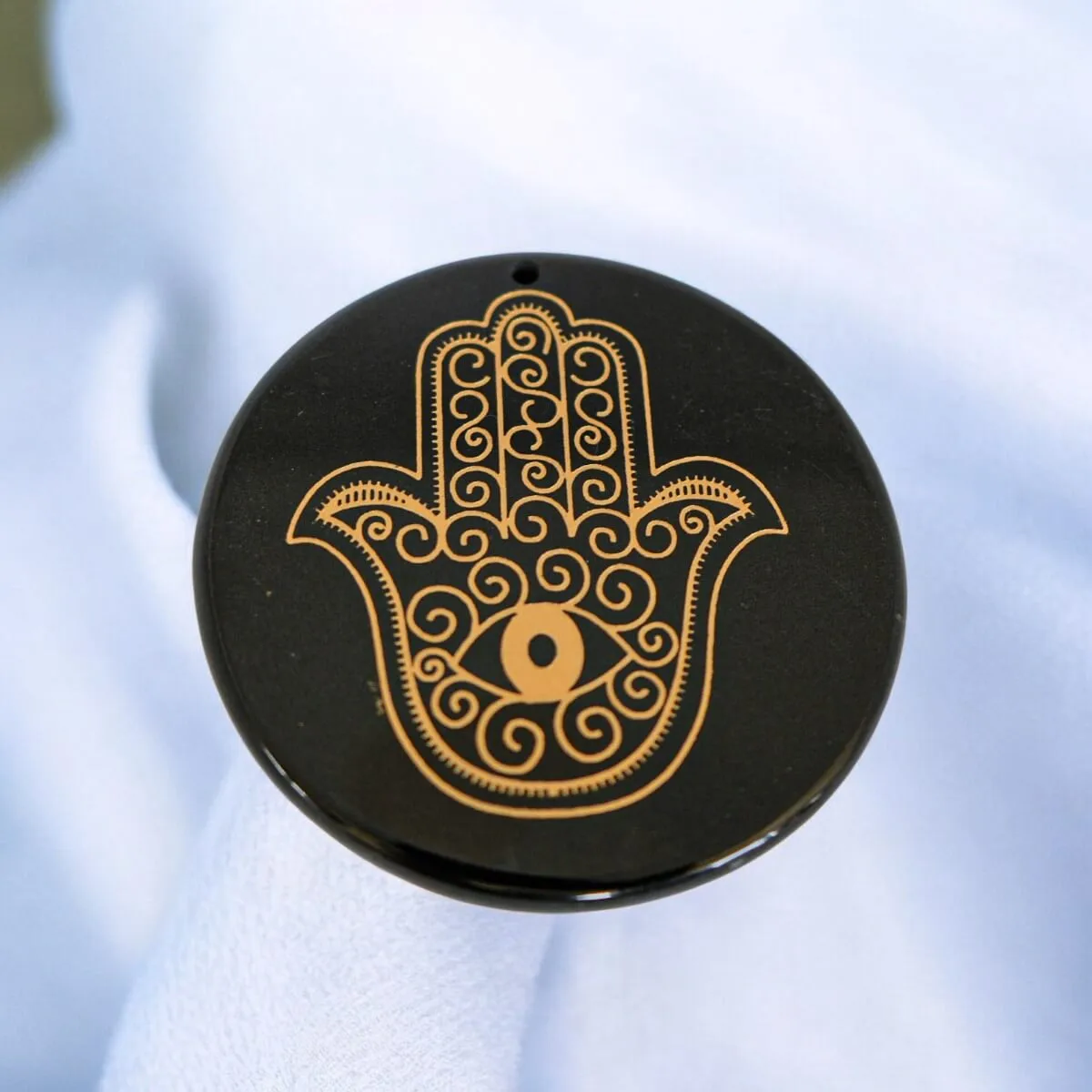 Hamsa Black Tourmaline Plate AAA Quality - Image 6