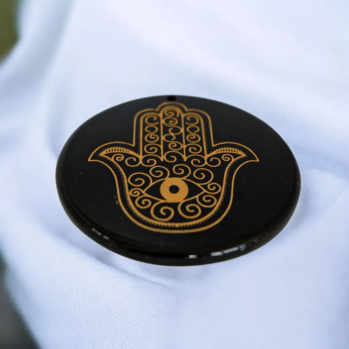 Hamsa Black Tourmaline Plate AAA Quality - Image 5
