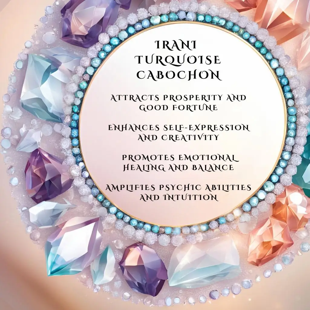 Irani Turquoise Cabochon AAA Quality - Image 9