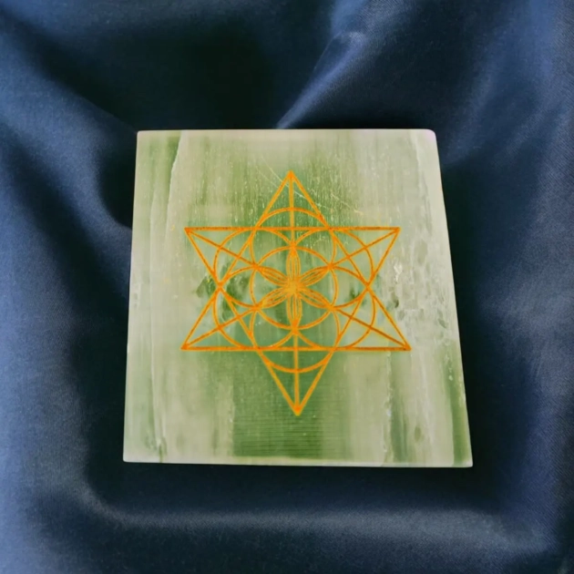 Metatron Selenite Plate AAA Quality