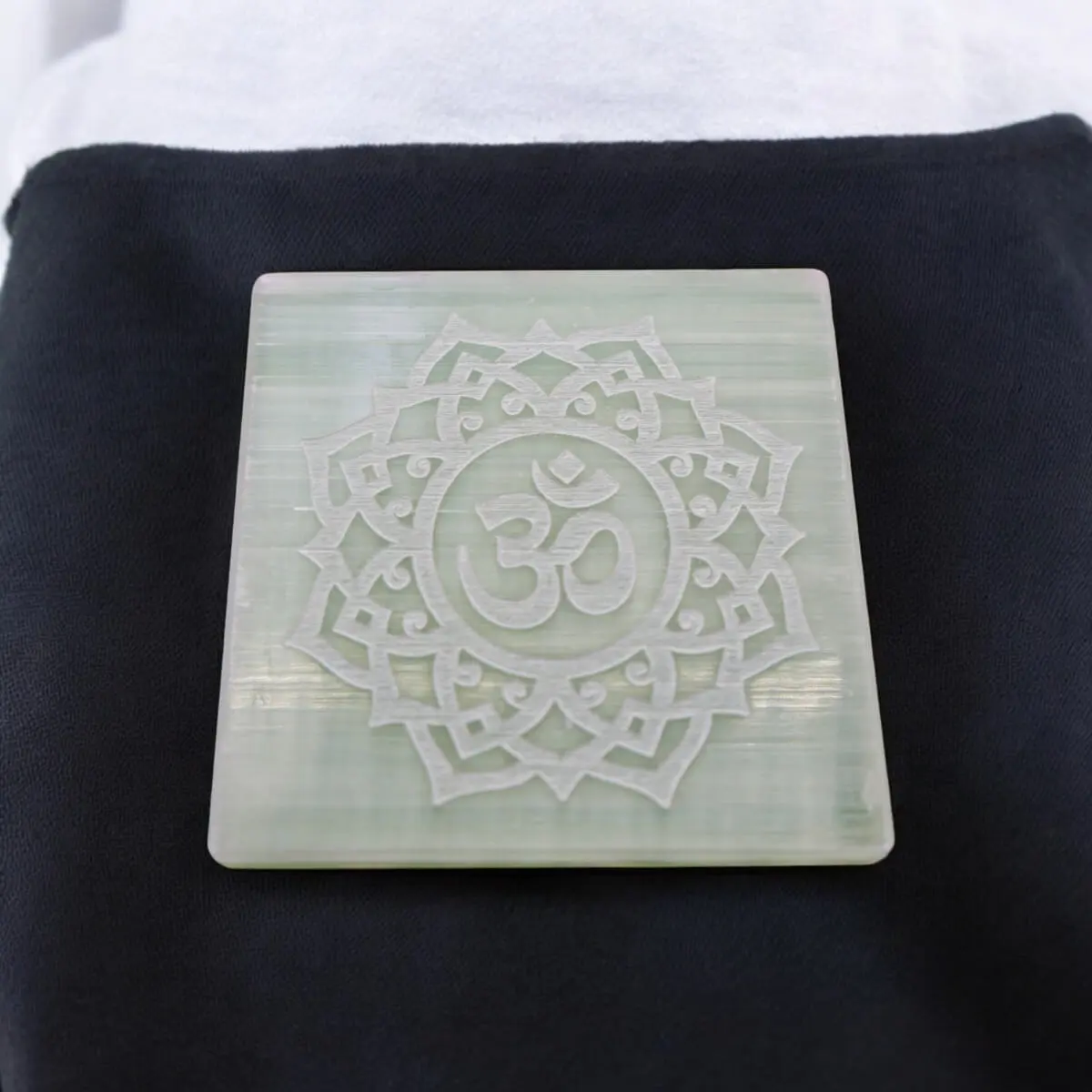 Om Selenite Plate AAA Quality - Image 2
