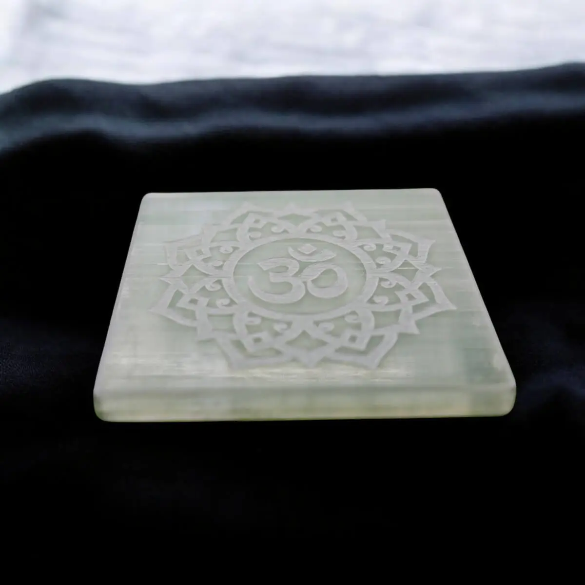 Om Selenite Plate AAA Quality - Image 4