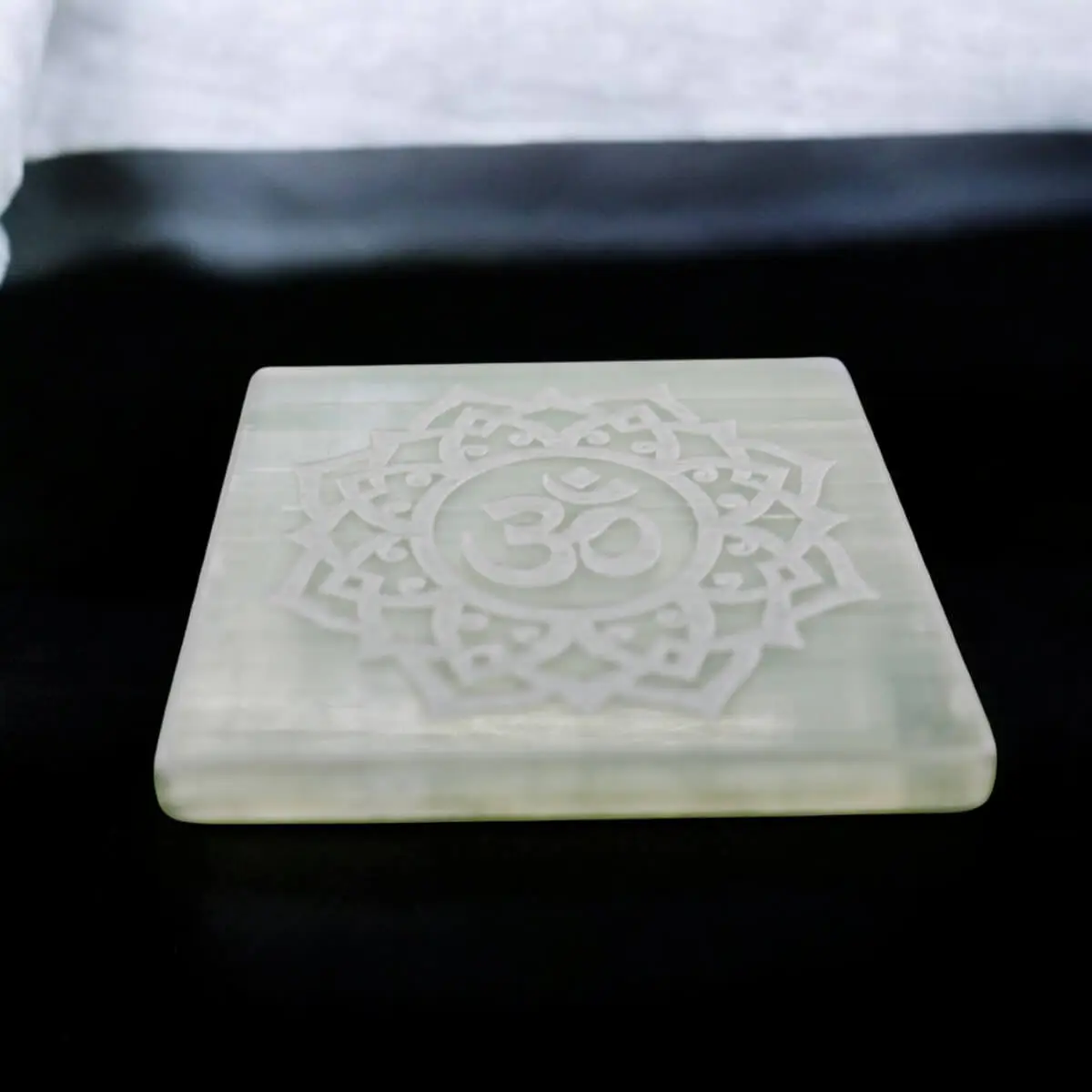 Om Selenite Plate AAA Quality - Image 5