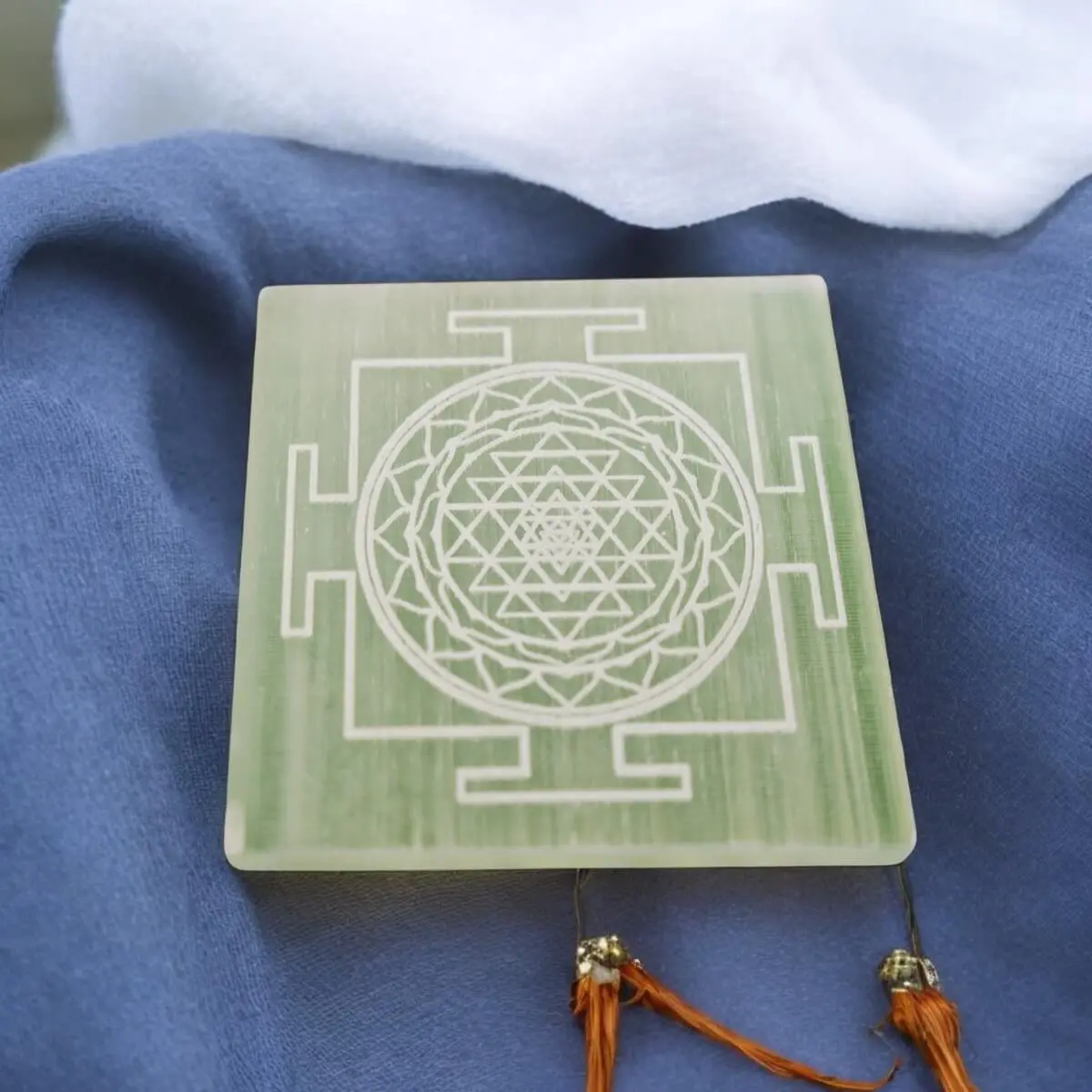 Shri Yantra Selenite Plate AAA Quality - Image 3