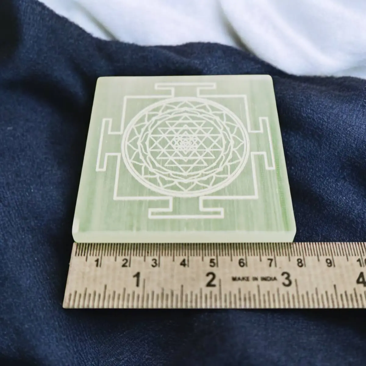 Shri Yantra Selenite Plate AAA Quality - Image 9