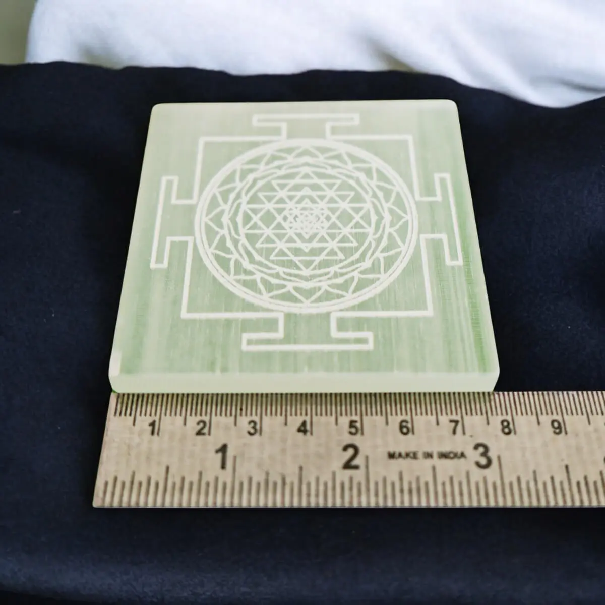 Shri Yantra Selenite Plate AAA Quality - Image 2