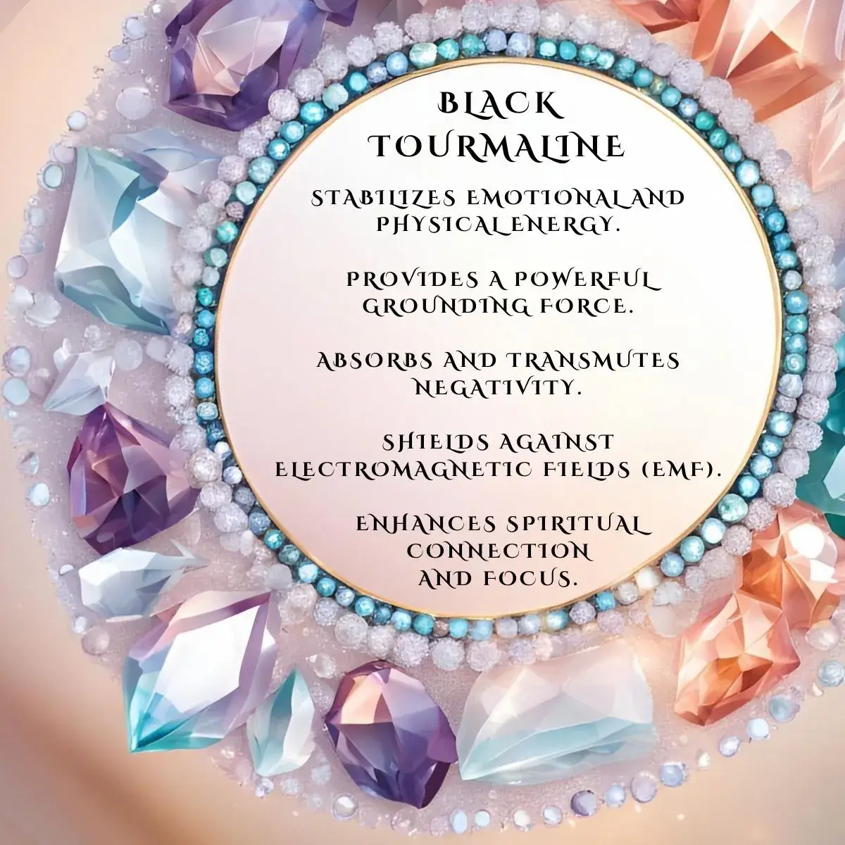 Black Tourmaline Tower AAA Quality